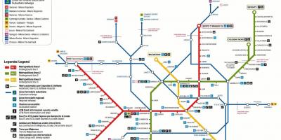 Milan transport mapu