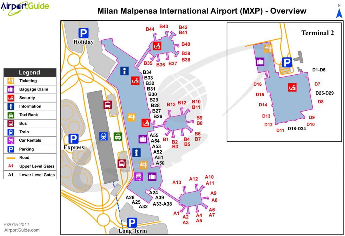 mapa malpensi terminal 1