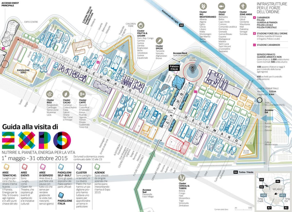 mapa milan expo