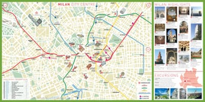 Grad u razgledanje milan mapu