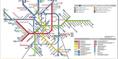 Milano stanici mapu