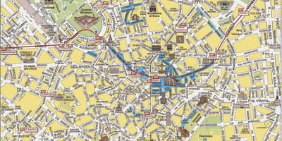 Milan grad mapa sa atrakcije